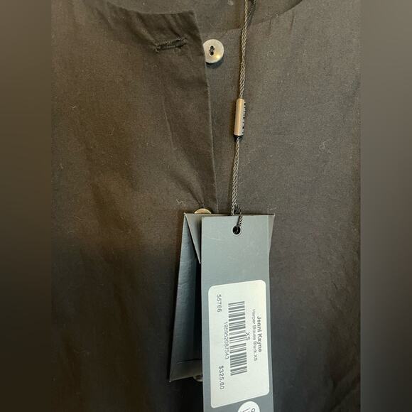 NWT Jenni Kayne NWT-Harper Blouse Black Size Extra Small - Picture 10 of 14